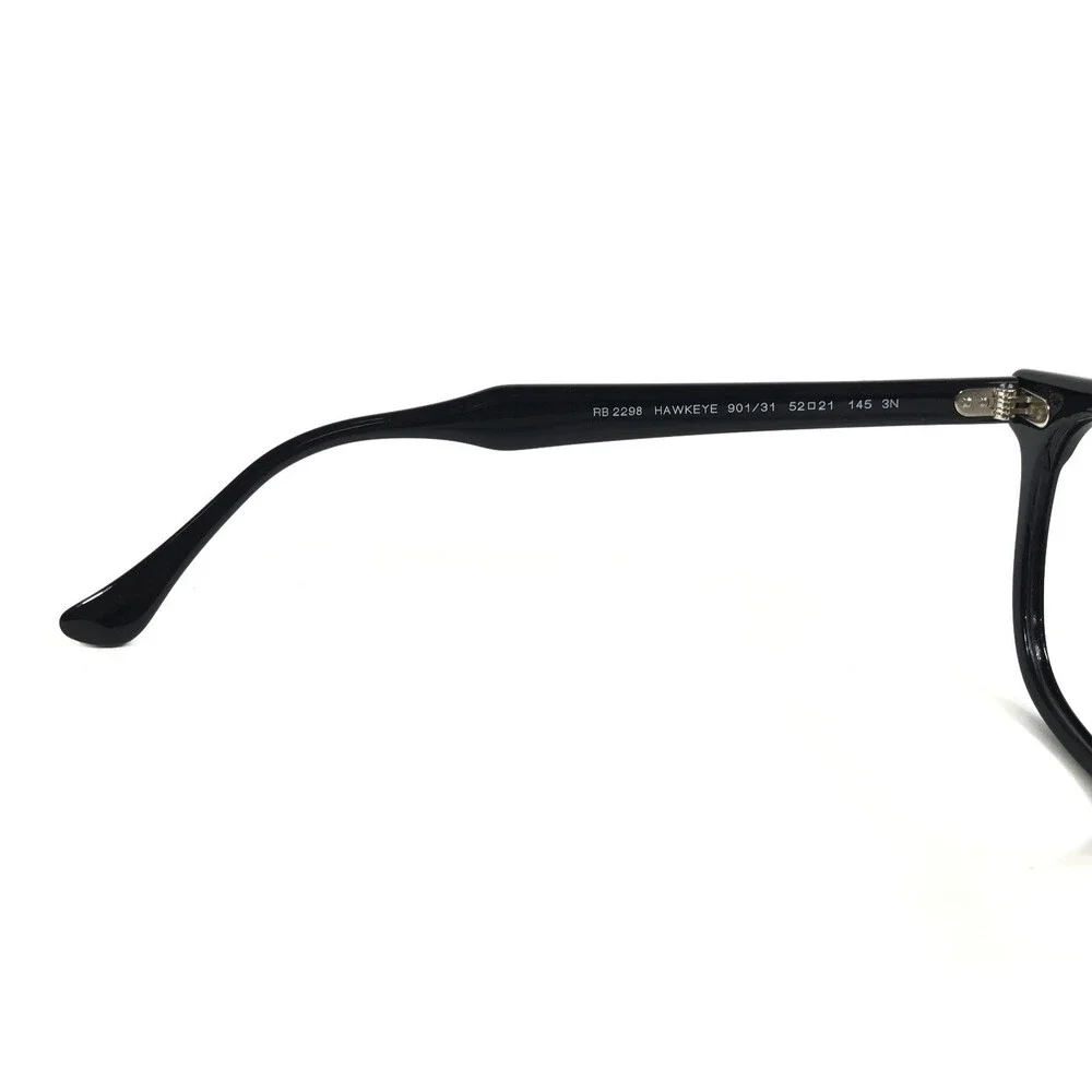 Ray-Ban Sunglasses RB2298 HAWKEYE 901/31 Polished Black Frames with Green Lenses